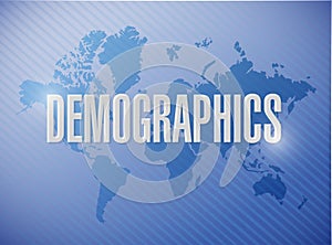 demographics sign illustration design