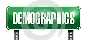 demographics street sign illustration photo
