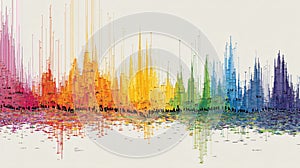 Demography Change Illustration: Trends, Data, Population Shift Analysis for Visual Representation