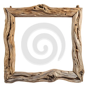 Destroyed brick house isolated on white background