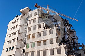 Demolished building