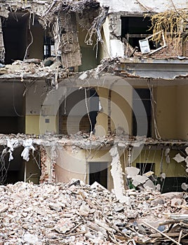 Demolished building