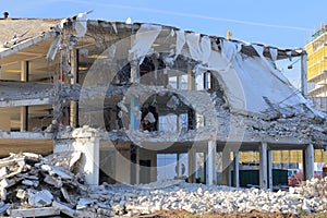 Demolished building photo