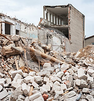 Demolished building