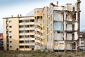 Demolished old building