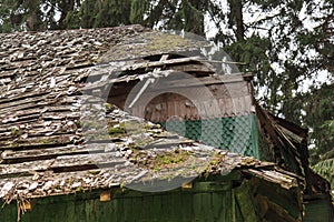 Demolished roof