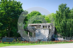 Demolished Westerplatte bunker