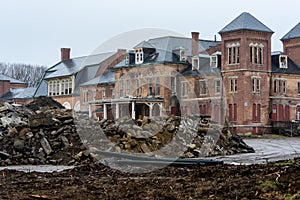 Demolition - Abandoned Westboro State Hospital - Westborough, Massachusetts