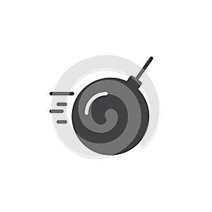 Demolition bomb icon vector