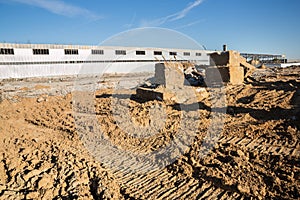 Demolition of a factory building