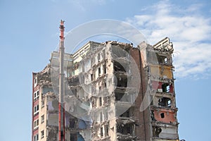 Demolition of flats photo