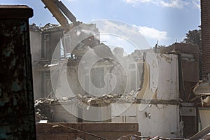 demolition of the former Souburgh retirement home in Waddinxveen