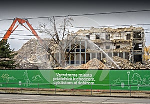 Demolition of the Istropolis