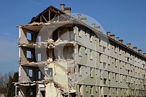 Demolition of an old building