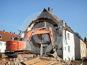 Demolition of an old building