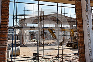 Demolition of old buildings