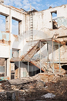 Demolition of old buildings