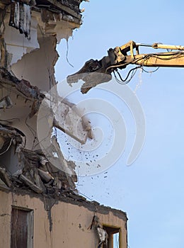 Demolition in progress