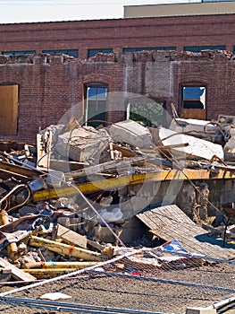 A demolition site