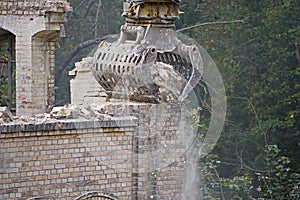 Demolition of the storage building of the Boellberger MÃ¼hle