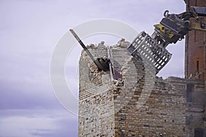 Demolition of the storage building of the Boellberger MÃ¼hle