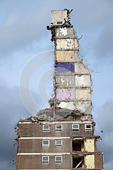 Demolition of Tower Block