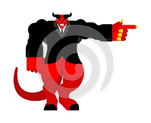 Demon boss. Chief Satan. Powerful Beelzebub lord of darkness. ha