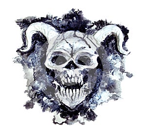 Demon creature on texture background 4