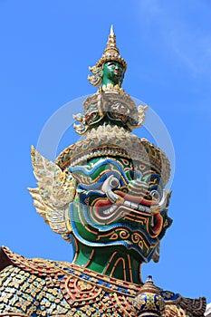 Demon guardian in Bangkok, Thailand
