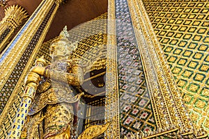 Demon guardian, Grand Palace & Temple of the Emerald Buddha, Bangkok, Thailand