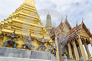 Demon Guardian Statues Wat Phra Kaew Grand Palace in Bangkok, Thailand