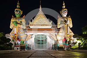 Demon guardian at wat arun, Bangkok