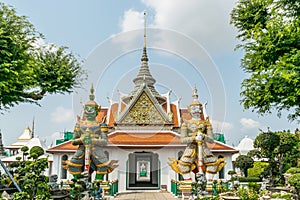 Demon guardian at Wat Arun Temple in Bangkok