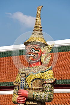 Demon guardian in Wat Phra Kaeo