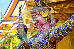 Demon Guardian at Wat Phra Kaew in Bangkok