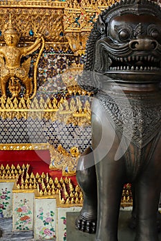 Demon Guardian at Wat Phra Kaew or Emerald Buddha Temple.