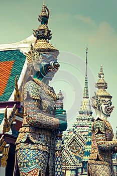 Demon Guardian Wat Phra Kaew Grand Palace Bangkok