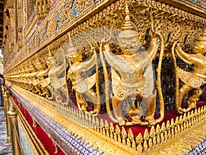 Demon Guardian in Wat Phra Kaew Grand Palace of Thailand