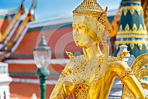 Demon Guardian at Wat Phra Kaew - the Temple of Emerald Buddha in Bangkok