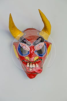 Demon handmade mask from Republica Dominicana photo