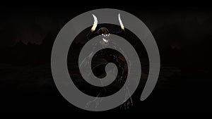 Demon mythical monster 3d render