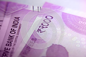 New Indian 2000 rupee currency notes
