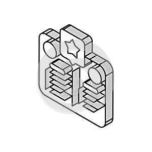 demonstrate self awareness isometric icon vector illustration