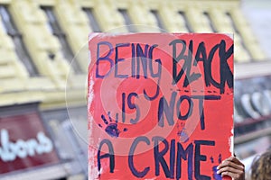 Demonstration against institutional racism and police violence, Vienna, Austria