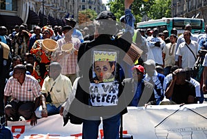 Demonstration of migrant workers in Paris