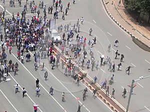 Demonstrators in Narobi