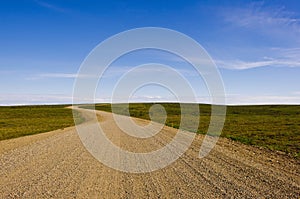 Dempster Highway gravel surface