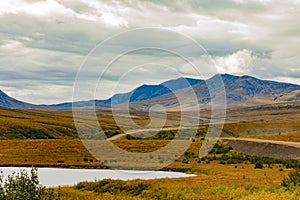 Dempster Highway in Richardson Mountains NWT Canada