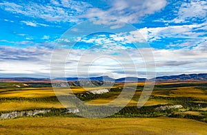 Dempster Highway Rock River Arctic Tundra YT Canada