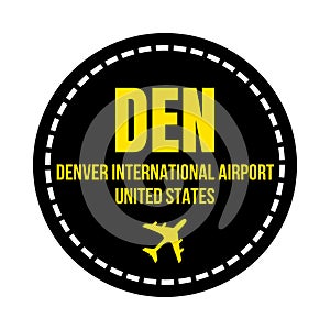 DEN Denver airport symbol icon